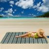 FashionLive Picnic Blanket Beach Mat Extra Large Sandproof Waterproof Camping Blanket Portable Travel Blanket Play Mat for Outdoor Indoor Family Women Men Kids Beach BBQ Park Grass, 79"x57" view 4