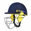 DSC Bouncer Cricket Helmet | Navy Blue | Size: Medium | for Men & Boys | Steel Grill | Adjustable Back Support Strap | Removable and Washable Sweatband | Lightweight view 1