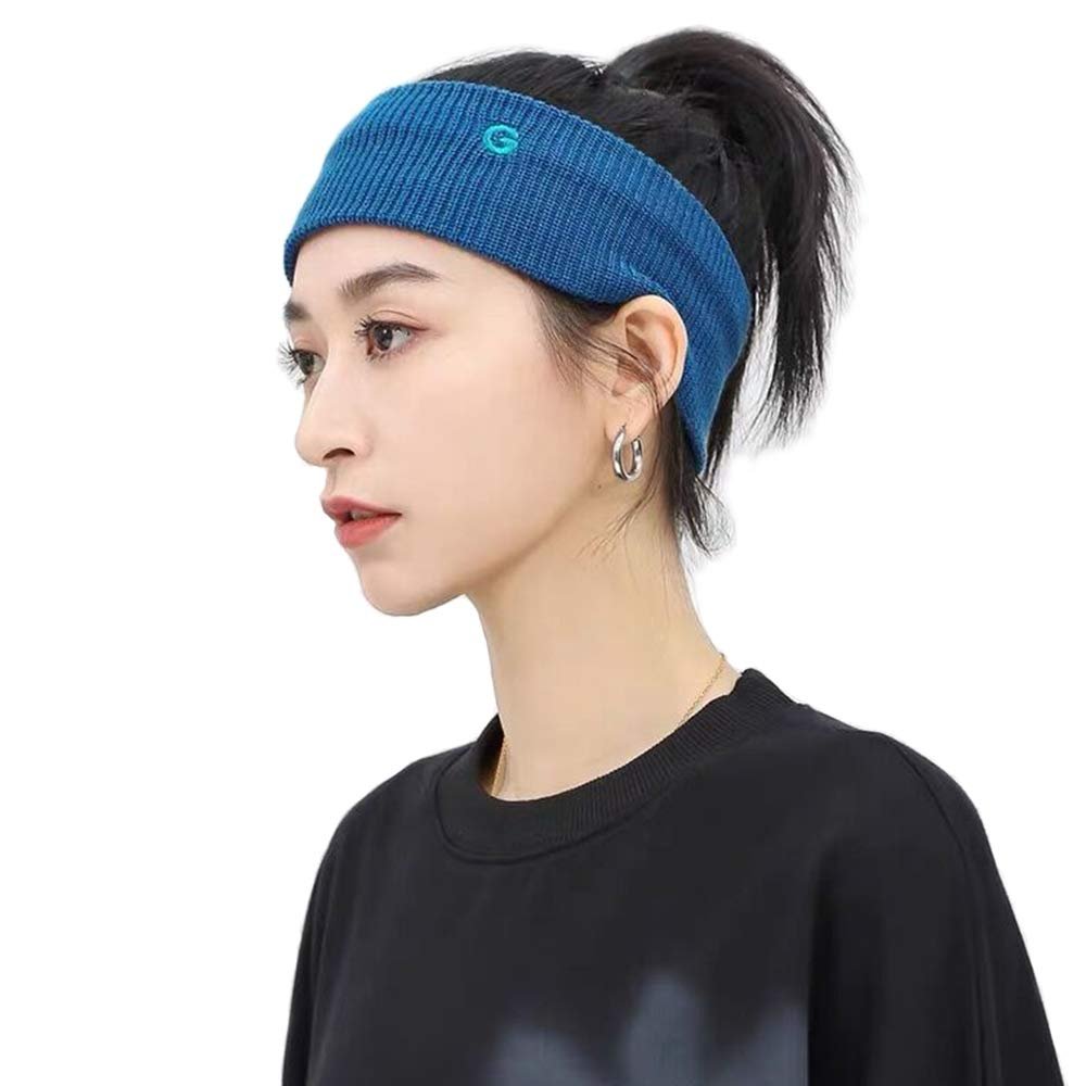 CLAPE Headbands Unisex, Mens Headband Elastic Sweat Wicking Non Slip for Workout Running Sports Travel Fitness Riding Cycling Hiking, Lightweight Breathable Headscarf Sweatbands