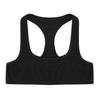 Hularka Men's Sleeveless Y-Back Muscle Half Tank Top Vest Tee Shirt Crop Top Sports T-Shirt Black Medium view 4