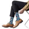 Novelty Custom Face Socks, Personalized Picture Printed Socks for Men, Women (Light Blue, X-Large) view 3