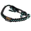 SUNYA Bow Wrist Sling, Full Grain Leather Yoke On Bow Stabilizer, 550 Paracord Handmade, Metal Grommet Fit for Archery Compound Bows, (Tiffany Green with Black 17) view 1