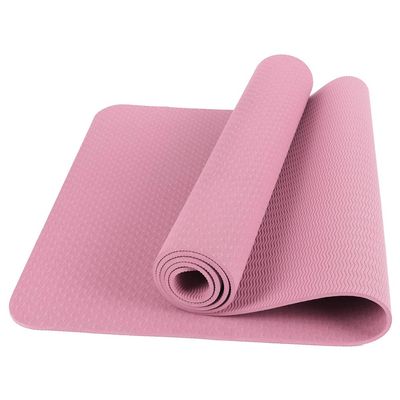 HEMTROY Yoga Mat, Eco-Friendly TPE Material, High-Density Non-Slip &Tear-resistant, 72"x24" Extra Thick 0.24", Exercise & Workout Mat for Yoga, Pilates, and Fitness, Pink