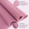 HEMTROY Yoga Mat, Eco-Friendly TPE Material, High-Density Non-Slip &Tear-resistant, 72"x24" Extra Thick 0.24", Exercise & Workout Mat for Yoga, Pilates, and Fitness, Pink view 2