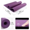 HEMTROY Yoga Mat, Eco-Friendly TPE Material, High-Density Non-Slip &Tear-resistant, 72"x24" Extra Thick 0.24", Exercise & Workout Mat for Yoga, Pilates, and Fitness, Pink view 4