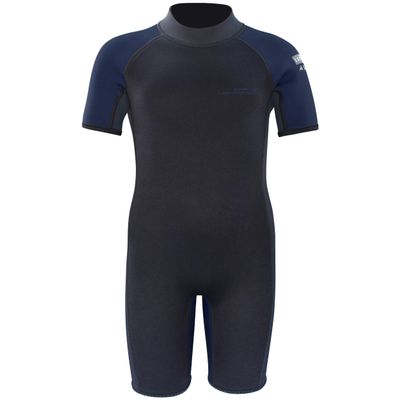 Dark Lightning Kids Wetsuit for Boys and Girls, 3mm Shorty Neoprene Thermal Swimsuit, Wet Suits Size 414 Cover Infant/Baby/Toddler/Junior/Youth