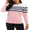 KINGFEN UPF 50+ Fitted Workout Tops for Women Loose Fit Hiking SPF Shirts Cute Breathable Quick Dry Shirt Long Sleeve Rash Guard Women Fashion T Shirt Thin Sunblock Beach Tshirts Pink X-Large view 2