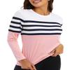 KINGFEN UPF 50+ Fitted Workout Tops for Women Loose Fit Hiking SPF Shirts Cute Breathable Quick Dry Shirt Long Sleeve Rash Guard Women Fashion T Shirt Thin Sunblock Beach Tshirts Pink X-Large view 3