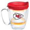 Tervis Made in USA Double Walled NFL Kansas City Chiefs Insulated Tumbler Cup Keeps Drinks Cold & Hot, 16oz Mug, Tradition view 1