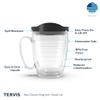 Tervis Made in USA Double Walled NFL New Orleans Saints Insulated Tumbler Cup Keeps Drinks Cold & Hot, 16oz Mug, Tradition view 3