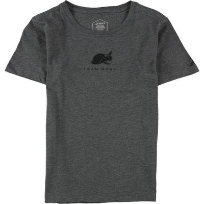 ASICS Women's Boston Team Hare Tee (XS) Dark Grey Heather