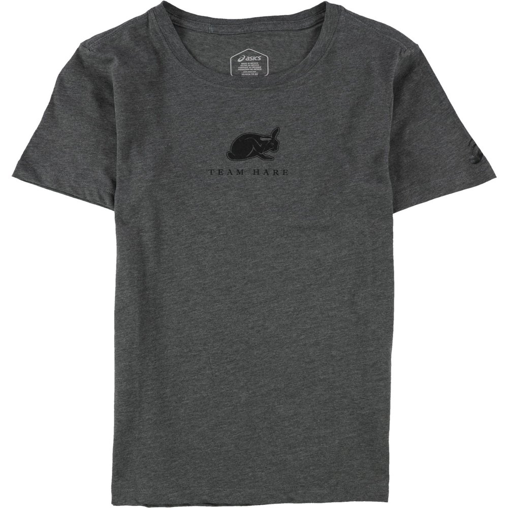 ASICS Women's Boston Team Hare Tee (XS) Dark Grey Heather