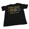 46th Birthday Gift Shirt for Men - Vintage Original Parts 1980 Retro Birthday - 001 - F/Military-4X view 4