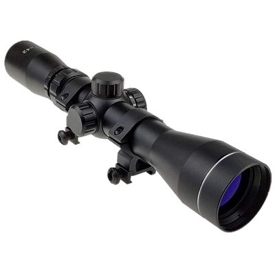 Jnrtifow Long Eye Relief Scope 2-7x42 Red Green llluminate Mil-dot Reticle 30mm Tube Diameter Fits Mosin Nagant 1891/30 M39 with Mount Rings