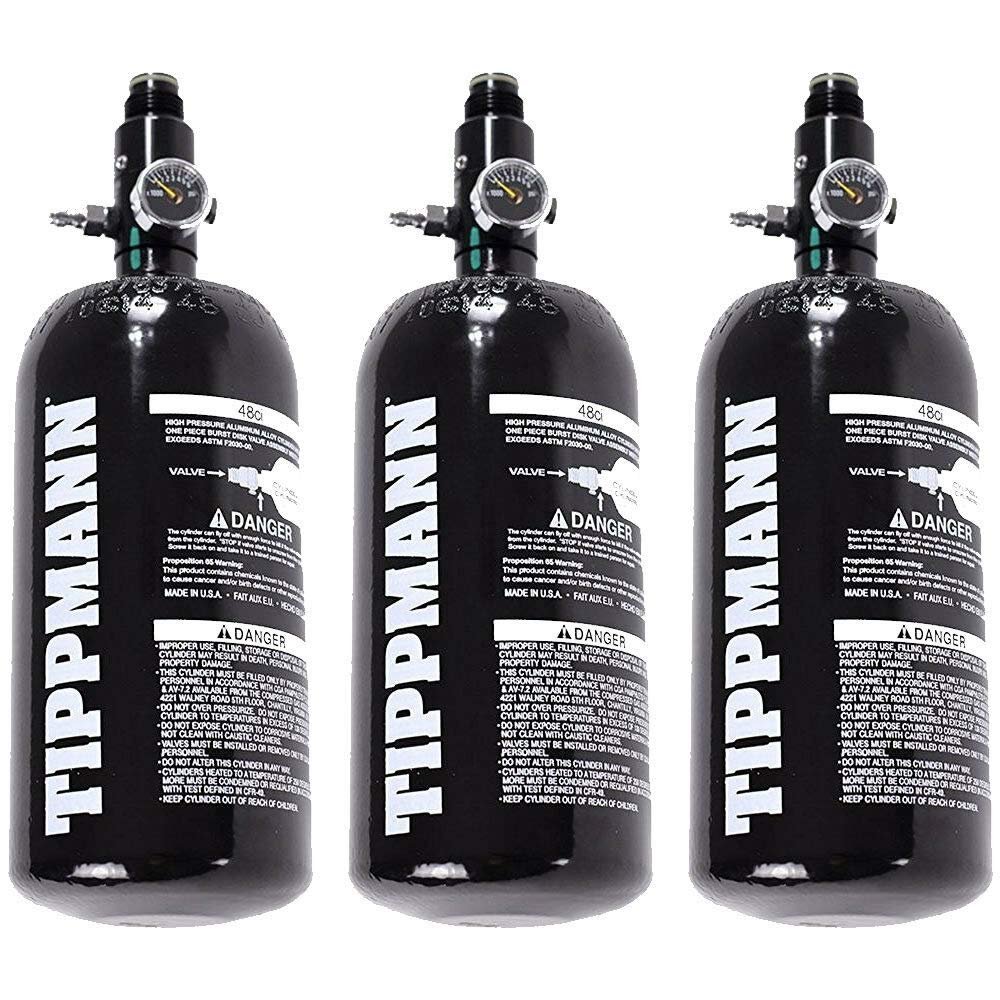 Tippmann 3 - Pack Basics 47 / 48ci 3k Aluminum HPA/Nitro/Compressed Air Tank - Globally Certified