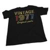 49th Birthday Gift Shirt for Men - Vintage Original Parts 1977 Retro Birthday - 001 - F/Military-4X view 4