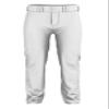 Alleson Athletic Men's Crush Premier Braided Baseball Pant, White/Royal, Small view 1
