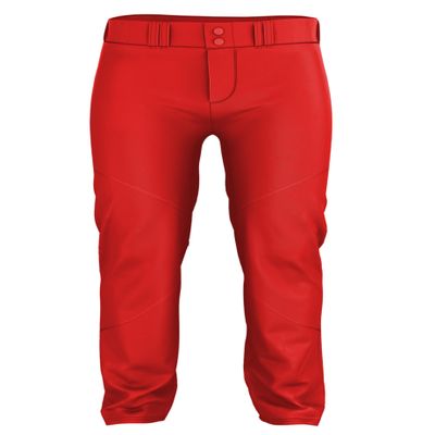 Alleson Athletic Men's Crush Premier Baseball Pant, Red, XL