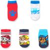 Nickelodeon boys Paw Patrol 5 Pack Shorty Casual Sock, Red Blue Multi, Shoe Size 4-8 US view 2