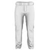 Alleson Athletic Boys Crush Premier Baseball Pant - Breathable Pants with Dura-Stretch Fabric for All-Day Wear, White, X-Large view 1
