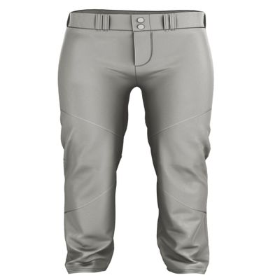 Alleson Athletic Men's Crush Premier Baseball Pant, Grey, S