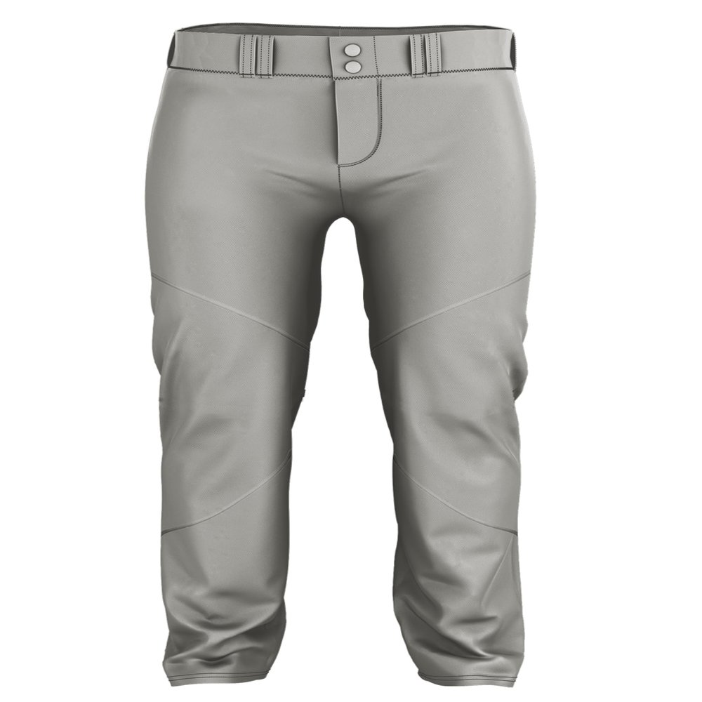 Alleson Athletic Men's Crush Premier Baseball Pant, Grey, S