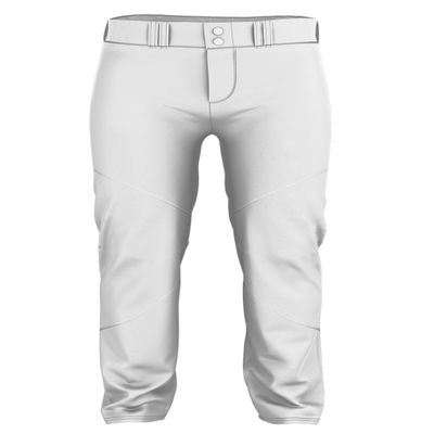 Alleson Athletic Men's Crush Premier Baseball Pant, White, M