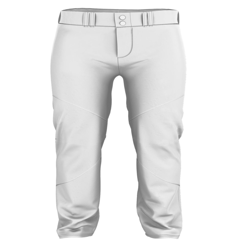 Alleson Athletic Men's Crush Premier Baseball Pant, White, M