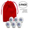 Clip Wipes USA American Flag Golf Balls with Red Accessories Pouch (6PK-Map) view 3