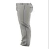 Alleson Athletic Men's Crush Premier Braided Baseball Pant, Grey/Navy, Small view 3