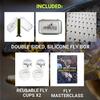 Ventures Fly Co. | 40 Premium Hand Tied Fly Fishing Flies Assortment | Fly Box Included | Dry, Wet, Nymphs, Streamers, Wooly Buggers, Terrestrials | Trout, Bass Lure Set, Kit view 3