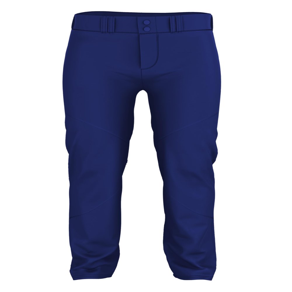 Alleson Athletic Boys Crush Premier Baseball Pant - Breathable Pants with Dura-Stretch Fabric for All-Day Wear, Royal, Small