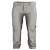 Alleson Athletic Boys' Crush Premier Braided Baseball Pant, Grey/Royal, X-Large view 2
