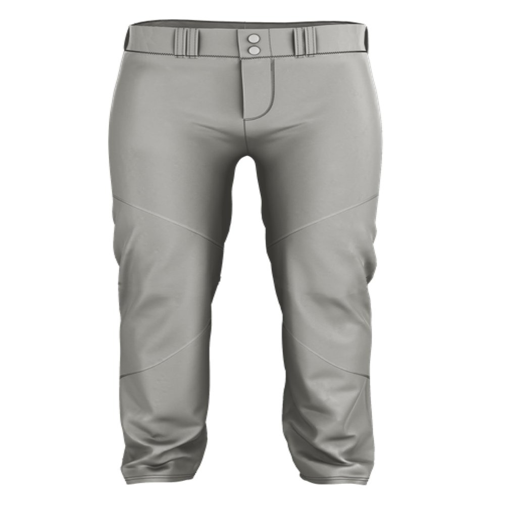 Alleson Athletic Boys' Crush Premier Braided Baseball Pant, Grey/Royal, Large