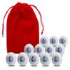 Clip Wipes USA American Flag Golf Balls with Red Accessories Pouch (12PK-Map) view 1