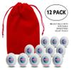 Clip Wipes USA American Flag Golf Balls with Red Accessories Pouch (12PK-Map) view 3