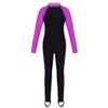 QinCiao Kids Boys Girls One Piece Long Sleeve Sun Protection Rash Guard Swimsuit Full Suit Water Sports Wetsuit UPF 50+ Red Rose 6-7 view 1