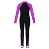 QinCiao Kids Boys Girls One Piece Long Sleeve Sun Protection Rash Guard Swimsuit Full Suit Water Sports Wetsuit UPF 50+ Red Rose 6-7 view 2