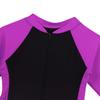 QinCiao Kids Boys Girls One Piece Long Sleeve Sun Protection Rash Guard Swimsuit Full Suit Water Sports Wetsuit UPF 50+ Red Rose 6-7 view 4