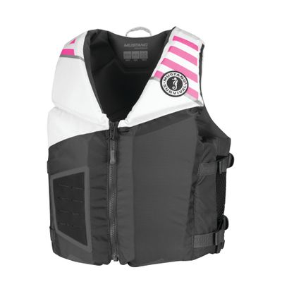 Mustang Survival - Rev Young Adult Foam Vest - Gray, White, Pink, Young Adult (88 lb. - 110 lb.)