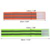 X AUTOHAUX 8pcs Reflective Bands for Wrist Ankle Reflective Wristbands Slaps High Visibility Night Cycling Riding Reflector Tape Straps Bracelet Orange Green view 4