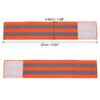 X AUTOHAUX 8 Pcs Reflective Bands for Wrist Reflective Wristbands High Visibility Night Safety Cycling Riding Reflector Tape Straps Bracelet Orange view 4