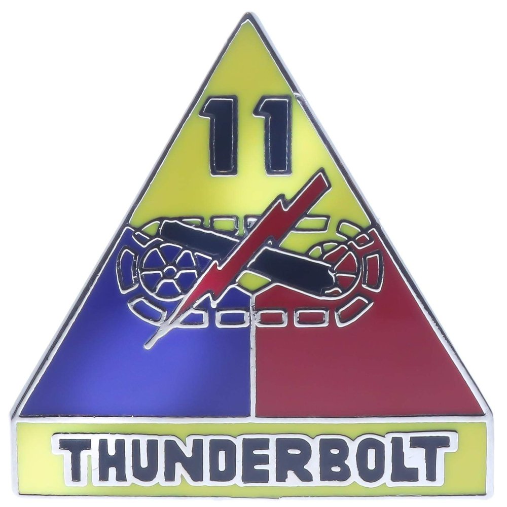 11th USA Armored Div. Ins. Hat or Lapel Pin HON15520 F4D14V