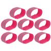 X AUTOHAUX 8pcs Reflective Bands for Arm Reflective Armbands High Visibility Night Cycling Riding Reflector Tape Straps Bracelet Pink view 1