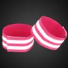X AUTOHAUX 8pcs Reflective Bands for Arm Reflective Armbands High Visibility Night Cycling Riding Reflector Tape Straps Bracelet Pink view 3