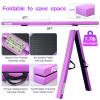 FC FUNCHEER 8FT Folding Balance Beam Gymnastics Beam Wood core Floor Beam with Anti-Slip Bottom Stainless Hinge and Carrying Bag  (Polyester, Light Purple) view 2