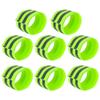 X AUTOHAUX 8 Pcs Reflective Bands for Wrist Reflective Wristbands High Visibility Night Safety Cycling Riding Reflector Tape Straps Bracelet Green view 1