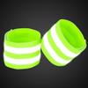 X AUTOHAUX 8 Pcs Reflective Bands for Wrist Reflective Wristbands High Visibility Night Safety Cycling Riding Reflector Tape Straps Bracelet Green view 3
