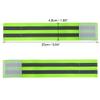 X AUTOHAUX 8 Pcs Reflective Bands for Wrist Reflective Wristbands High Visibility Night Safety Cycling Riding Reflector Tape Straps Bracelet Green view 4