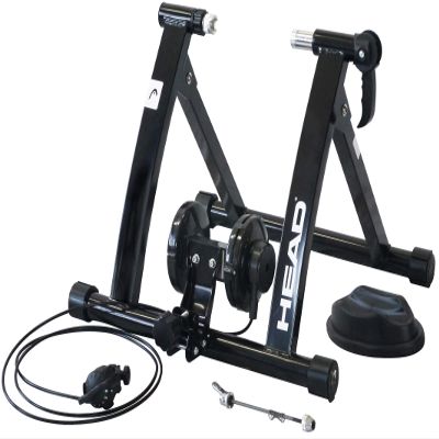 Head Bike Trainer 6 Levels Load Adjustment, Foldable, 26-28 Inches, Bicycle TQJS-05, Black